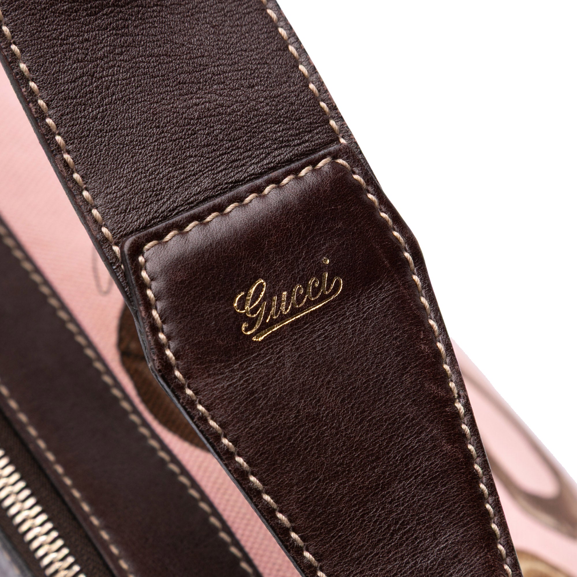 Canvas Bamboo Horsebit Print Hobo