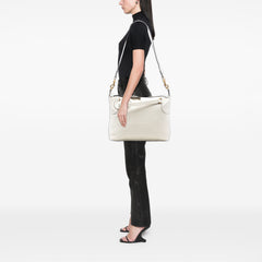 Leather Twill Satchel