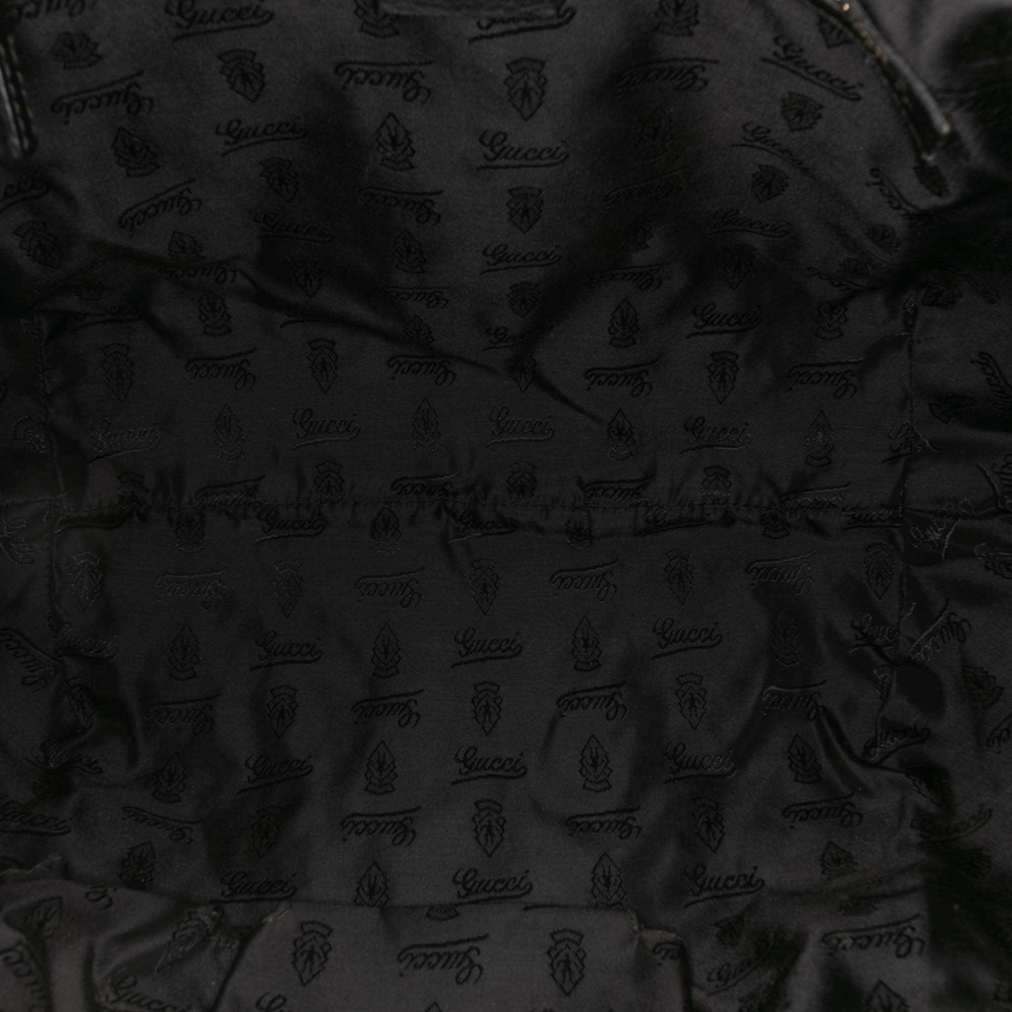 Medium Diamante Canvas Techno Horsebit Hobo