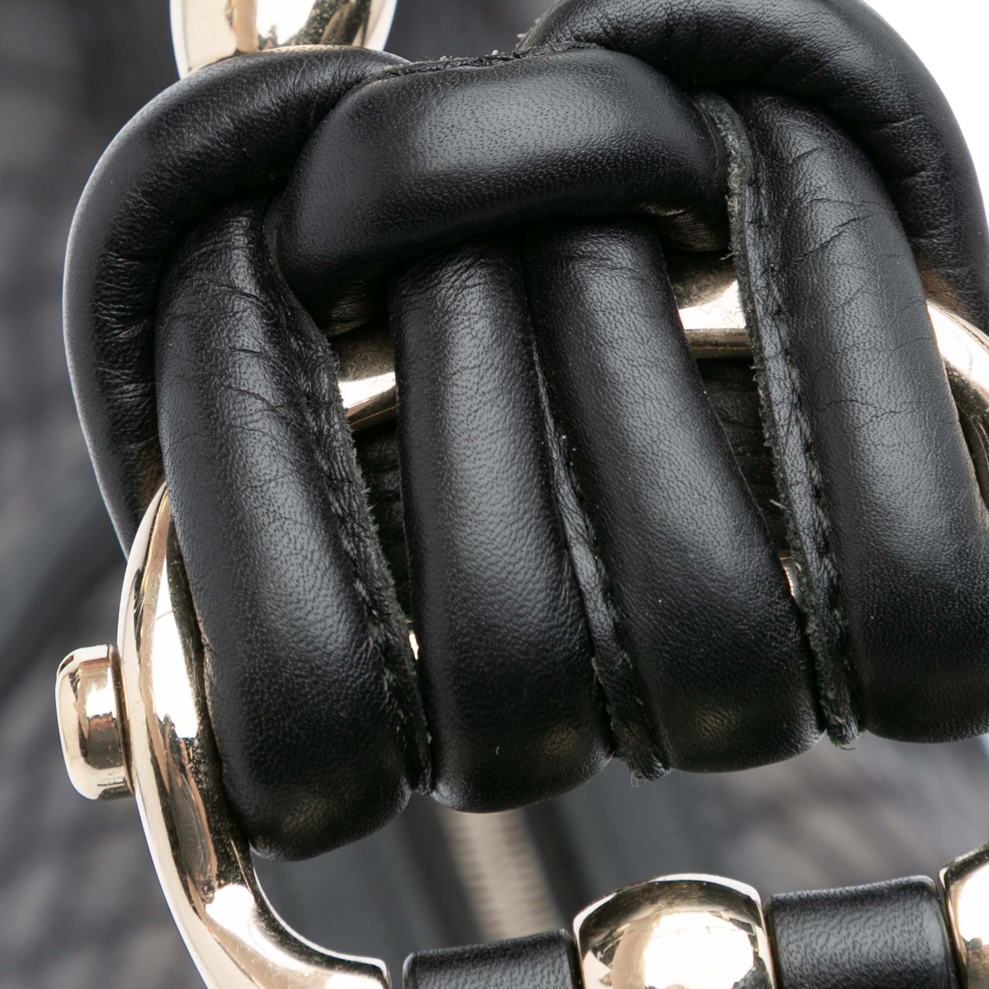 Medium Diamante Canvas Techno Horsebit Hobo