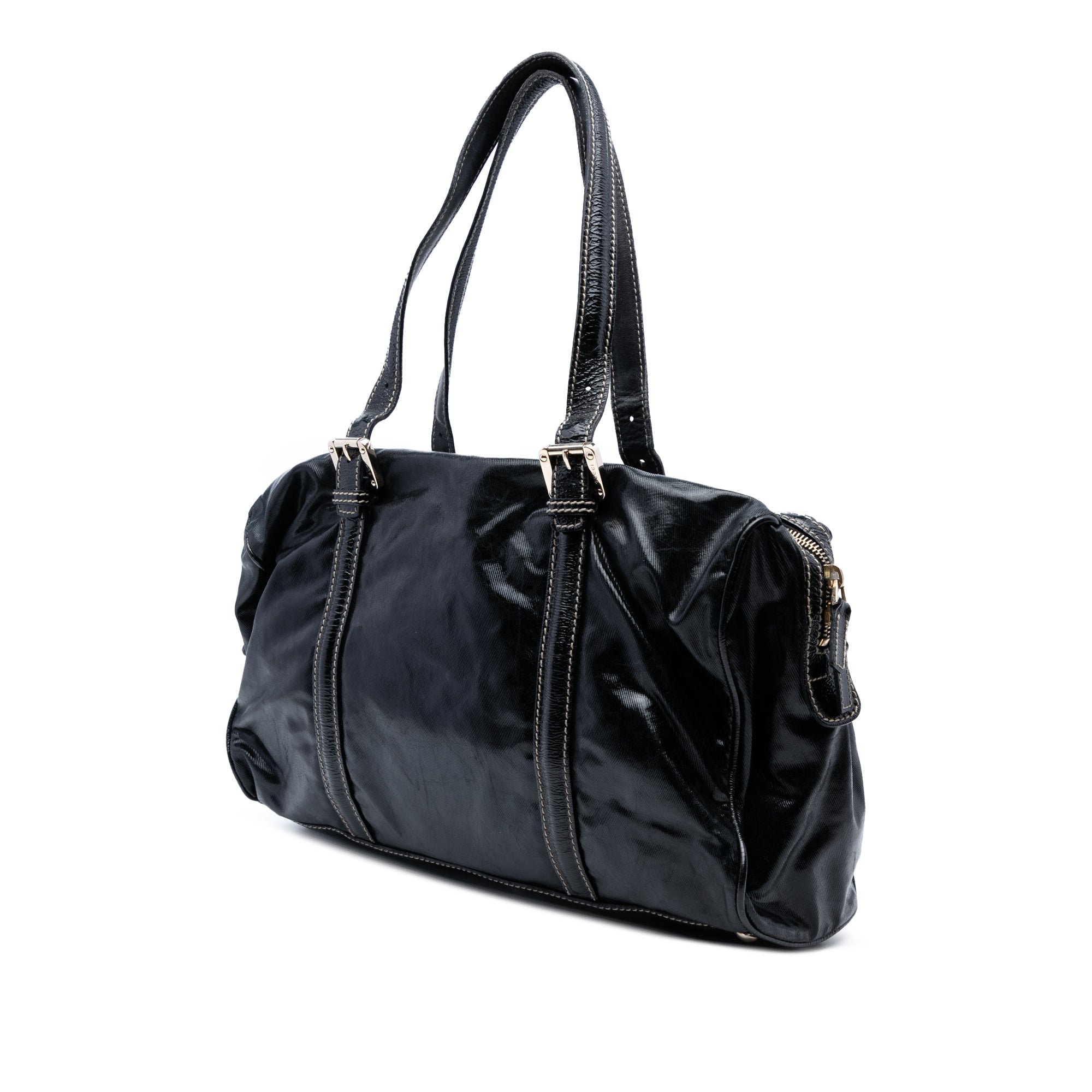 Coated Canvas Dialux Britt Boston Bag