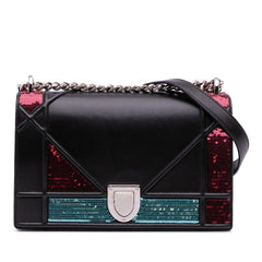 Medium Lambskin Sequin Diorama Flap