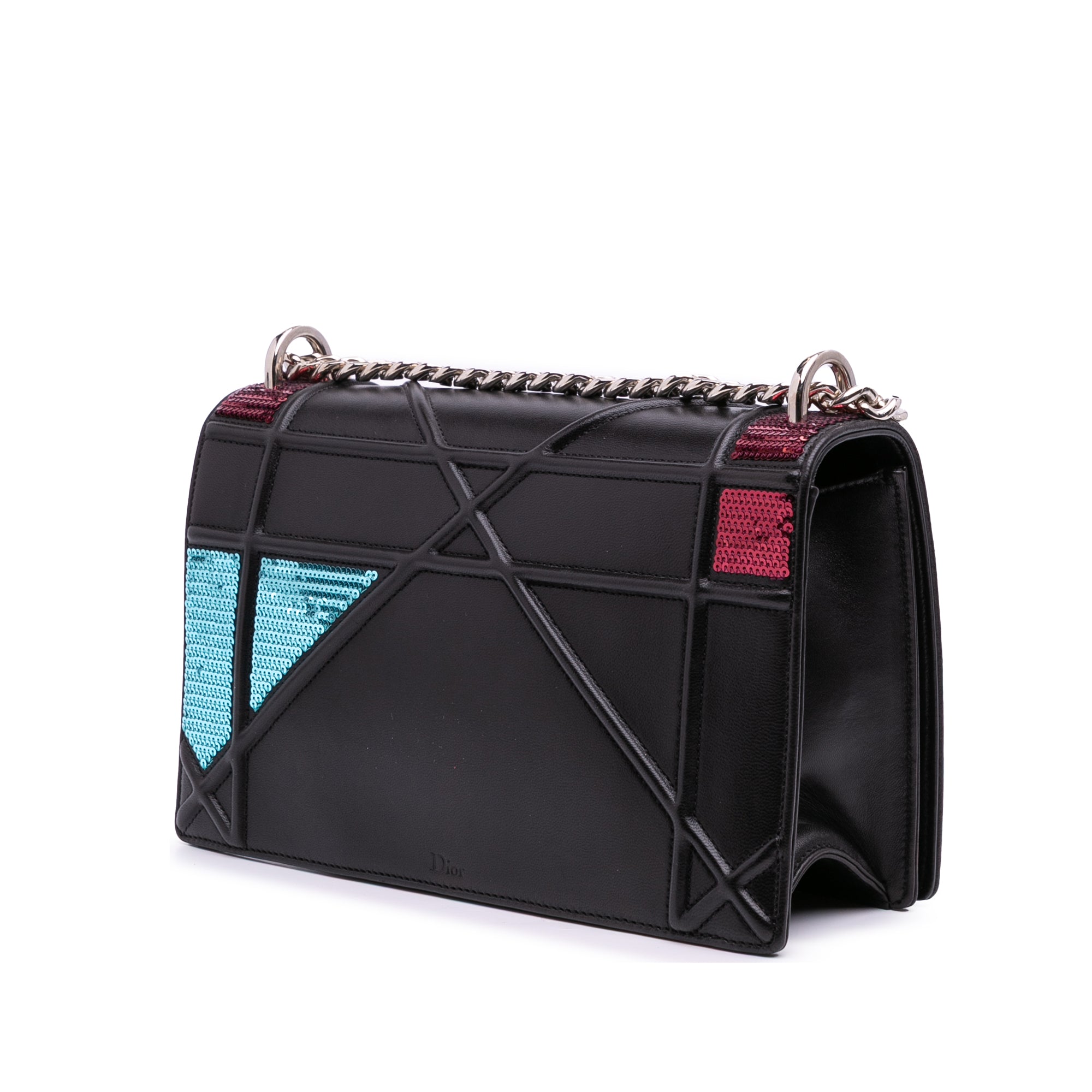 Medium Lambskin Sequin Diorama Flap