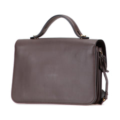 Zucca Embossed Leather Handle Clutch