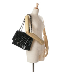 Maxi Classic Patent Double Flap