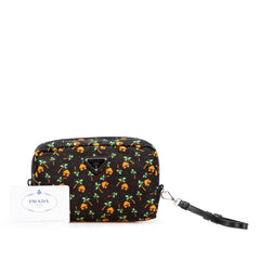 Small Tessuto Saint Palm Cosmetic Pouch