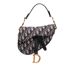 Mini Oblique Canvas Saddle Bag