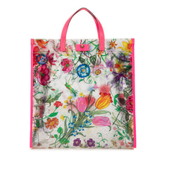 Flora Print Vinyl Tote_0