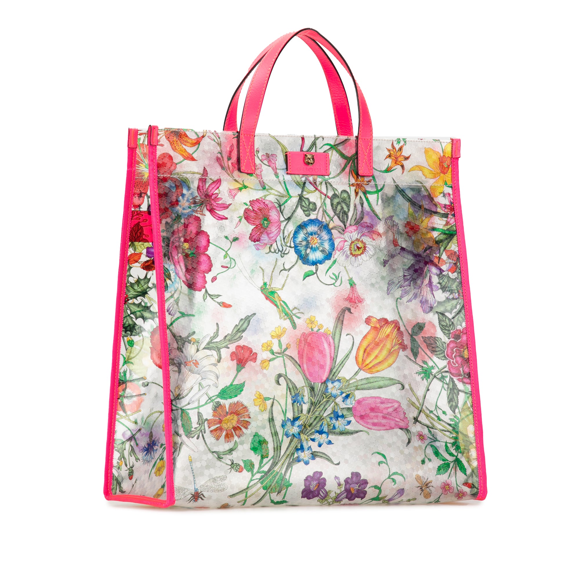 Flora Print Vinyl Tote_1