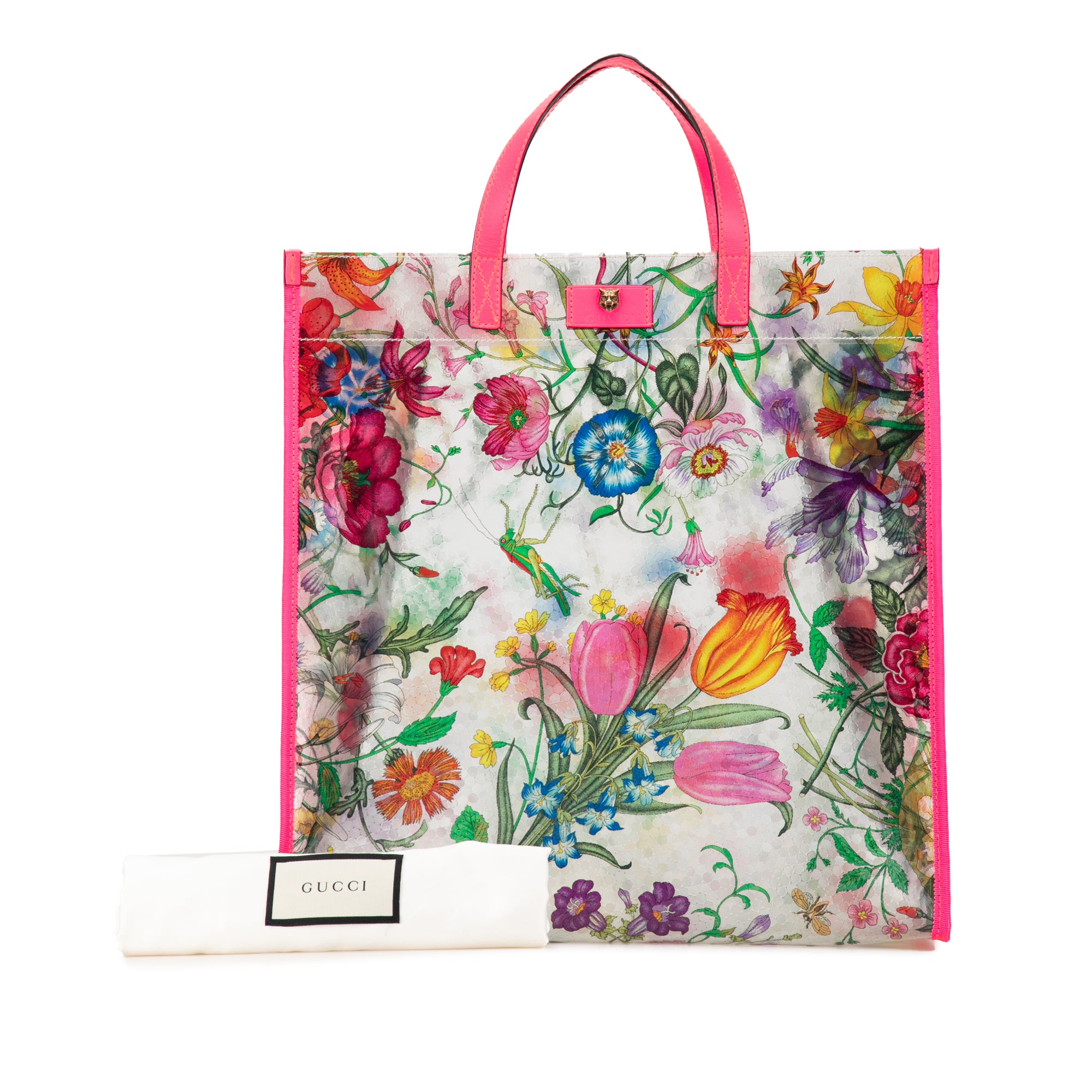 Flora Print Vinyl Tote_8