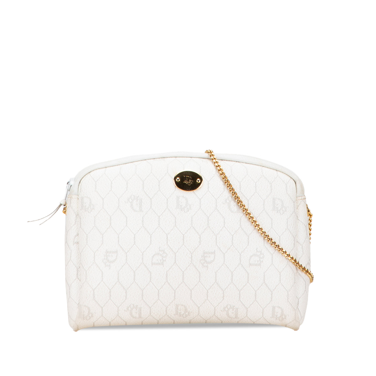 Honeycomb Coated Canvas Chain Crossbody