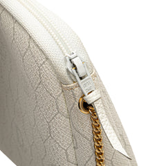 Honeycomb Coated Canvas Chain Crossbody