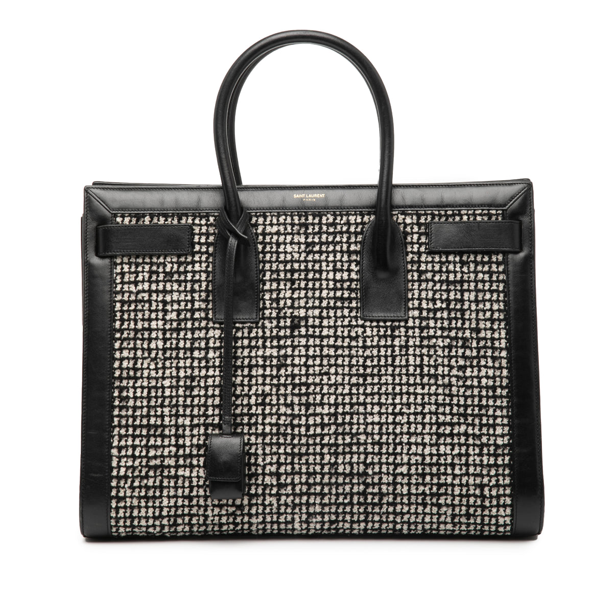 Small Tweed Houndstooth Sac De Jour Satchel