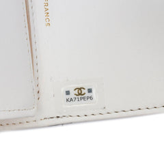 Quilted Lambskin Book Card Holder On Chain