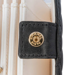 Quilted Lambskin Book Card Holder On Chain