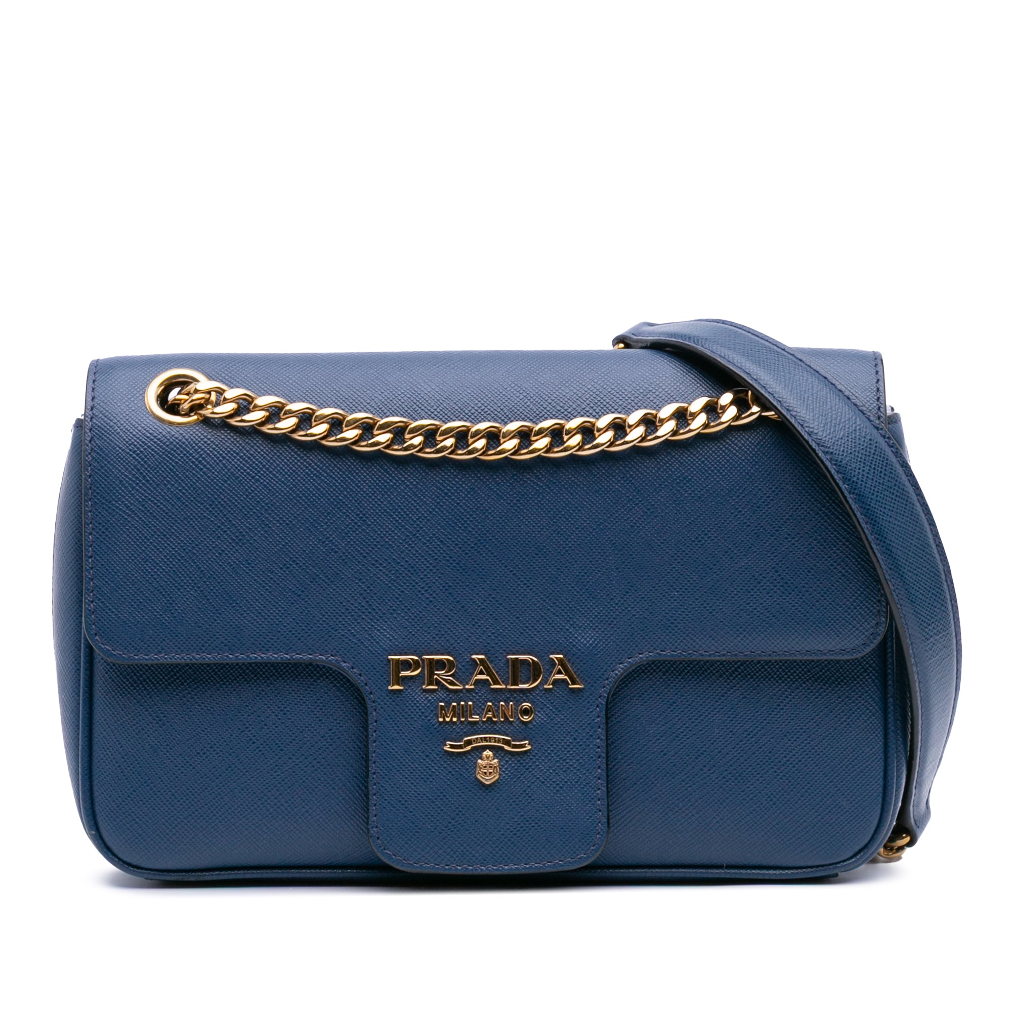 Saffiano Pattina Chain Crossbody