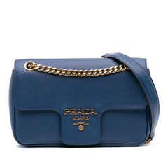 Saffiano Pattina Chain Crossbody
