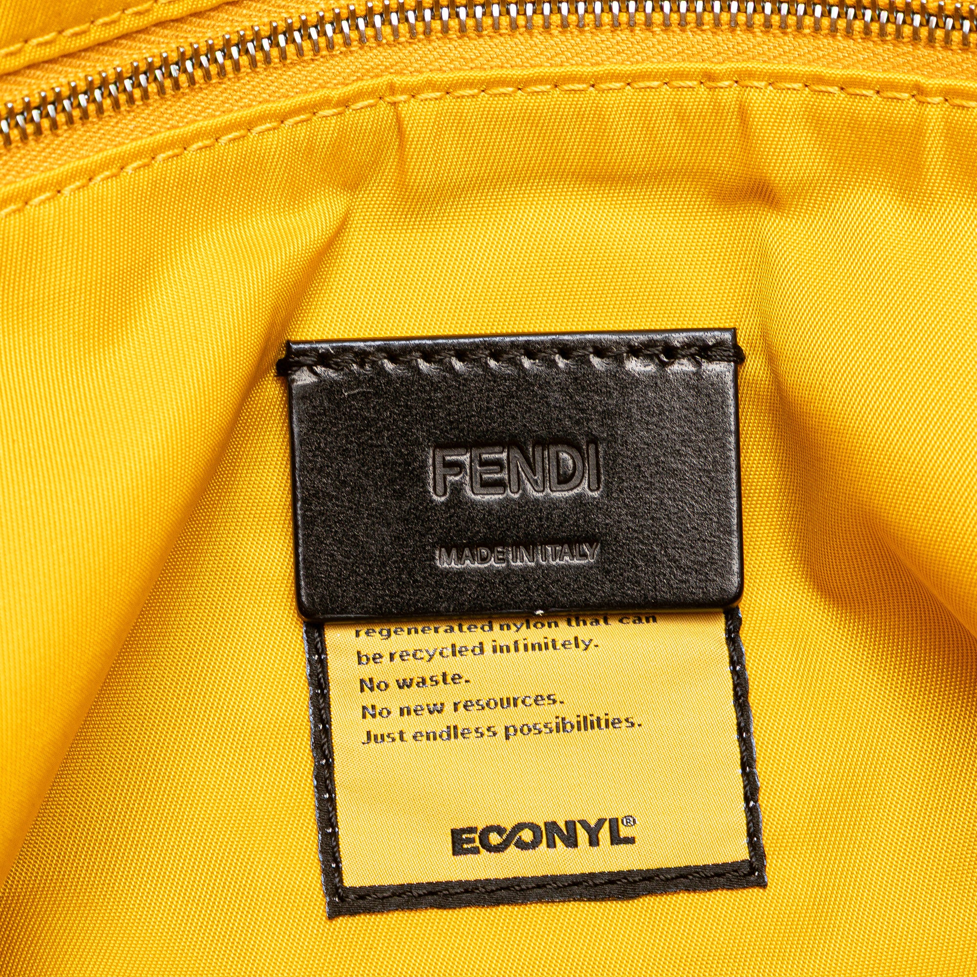 Large Econyl Nylon Baguette Satchel