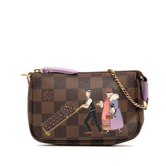 Damier Ebene Illustre Mini Pochette Accessories