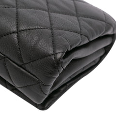 Mini Quilted Calfskin Pearl CC Accordion Flap