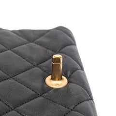 Mini Quilted Calfskin Pearl CC Accordion Flap