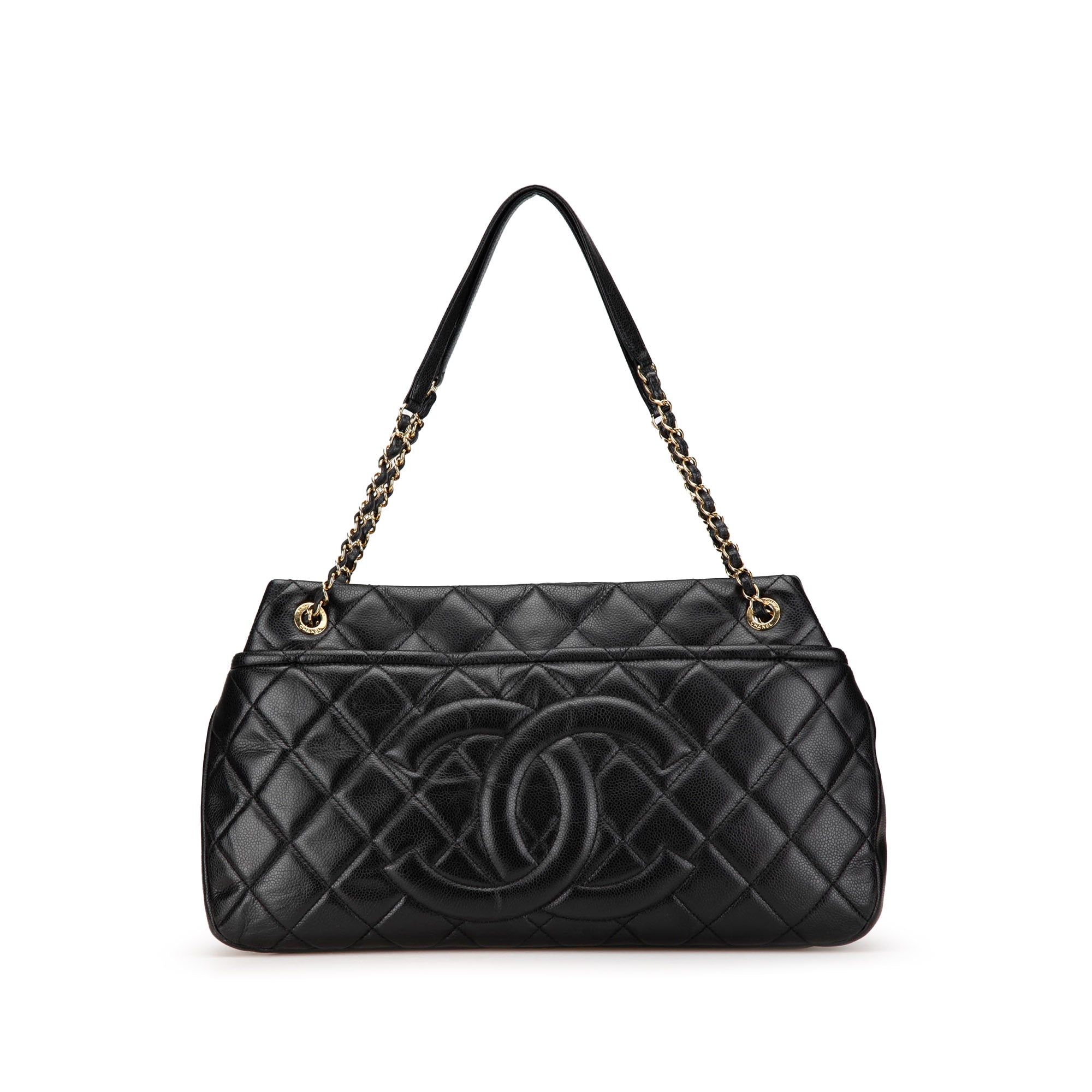 Quilted Caviar Soft Shopper