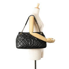 Quilted Caviar Soft Shopper