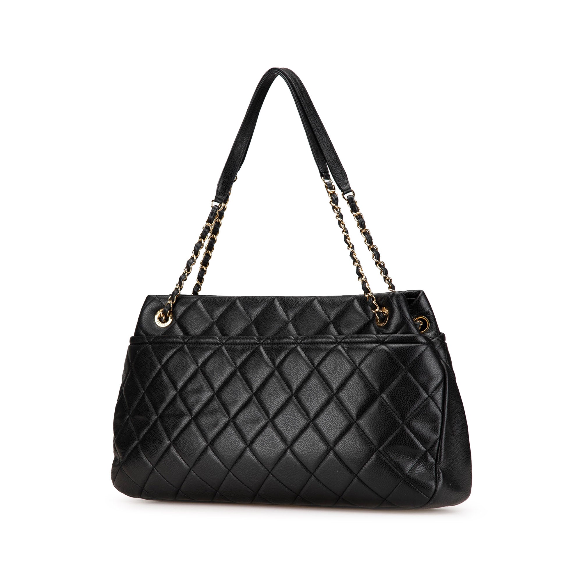 Quilted Caviar Soft Shopper