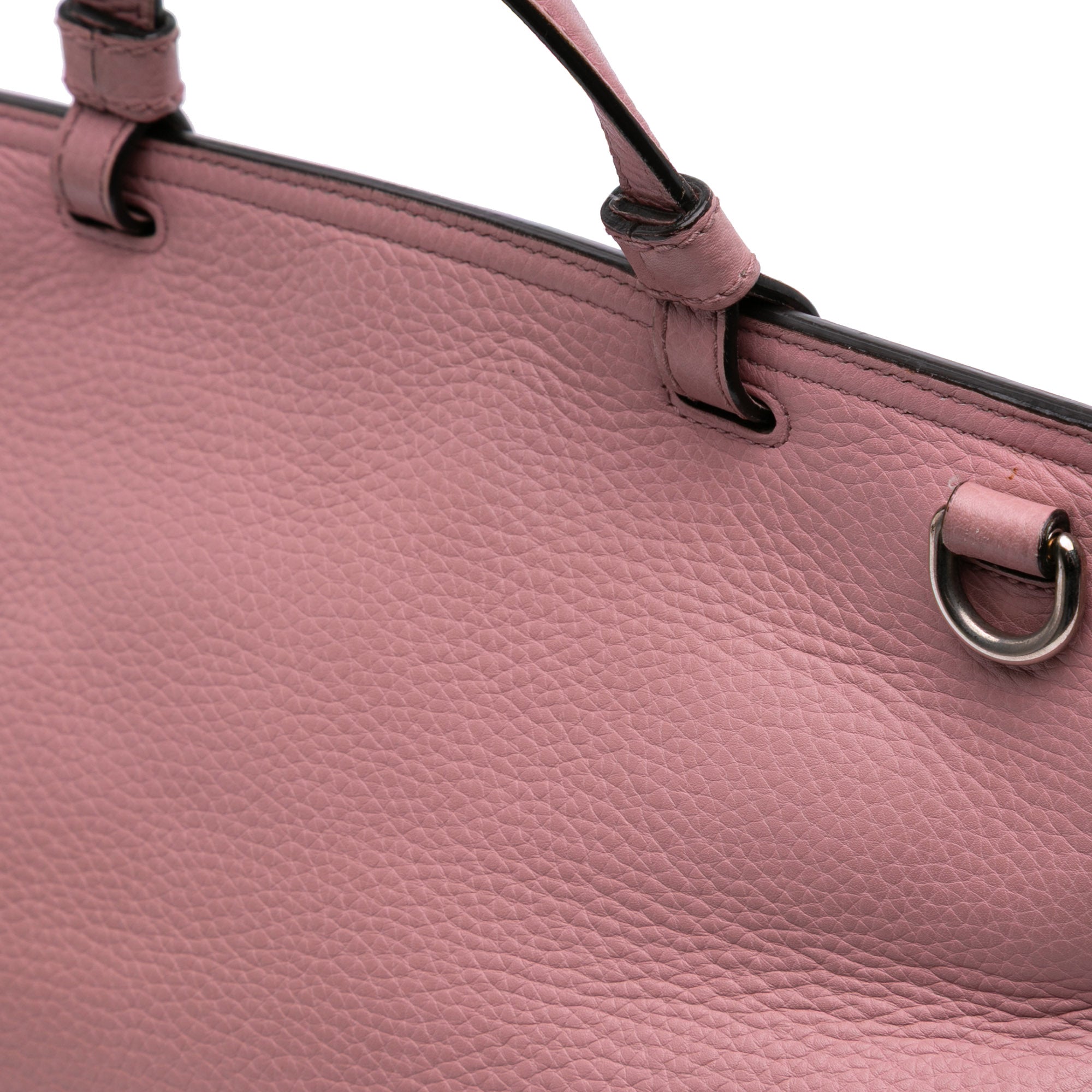 Medium Leather Bamboo Daily Satchel