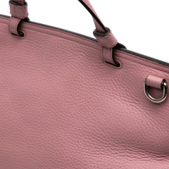 Medium Leather Bamboo Daily Satchel