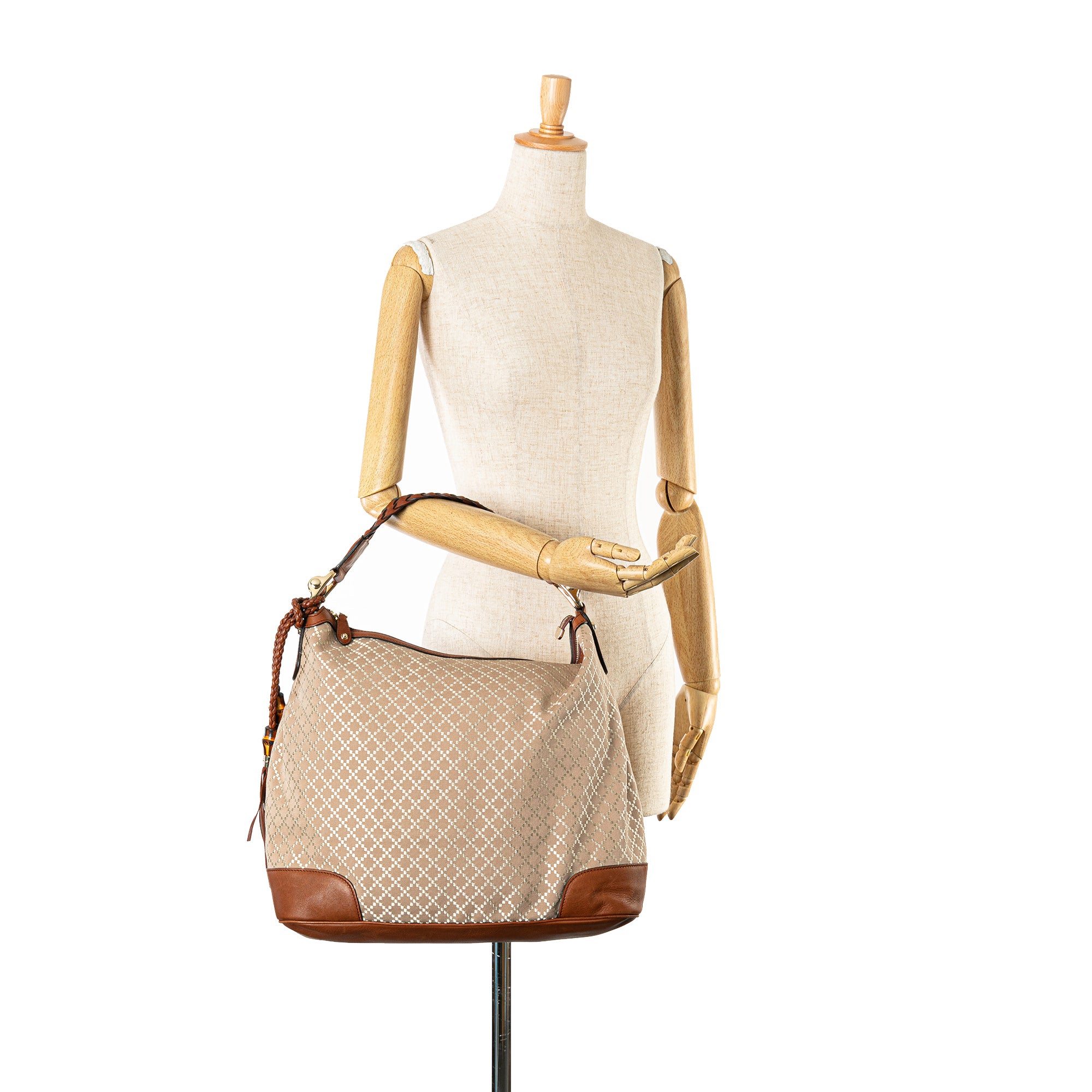 Diamante Canvas Eva Shoulder Bag