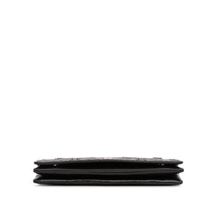 Quilted Calfskin Star Attitude Grommet Fold Over Clutch
