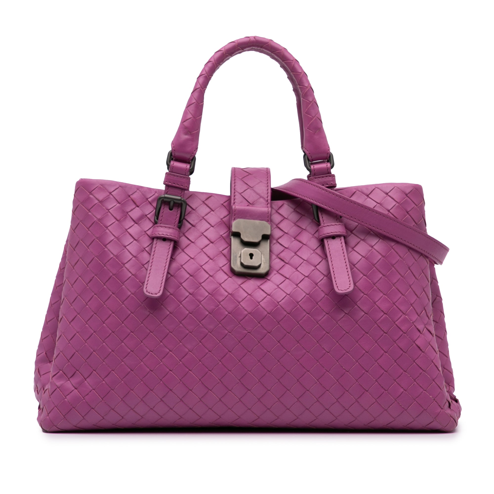 Medium Nappa Intrecciato Roma Satchel