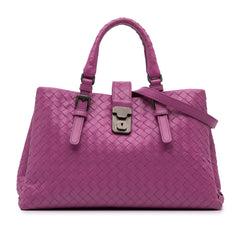 Medium Nappa Intrecciato Roma Satchel