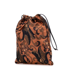 Brocade Canvas Broccato Drawstring Pouch