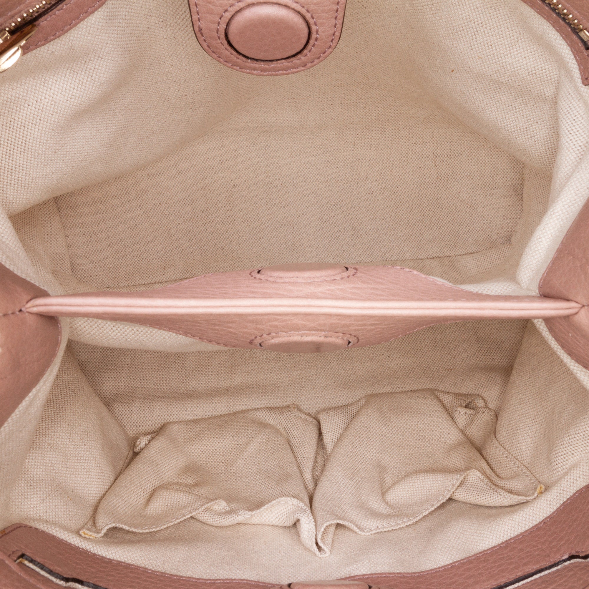 Small Calfskin Bamboo Shopper Satchel