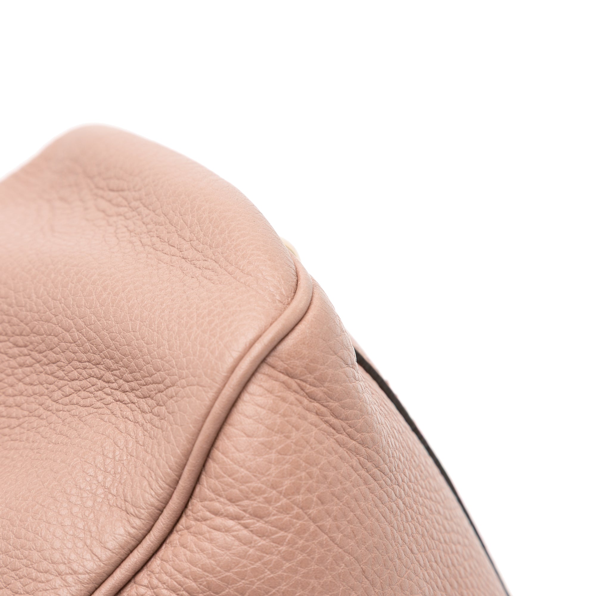 Small Calfskin Bamboo Shopper Satchel
