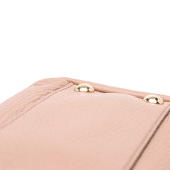 Small Calfskin Bamboo Shopper Satchel