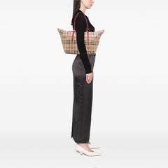 Small Haymarket Check Coated Canvas Salisbury Tote
