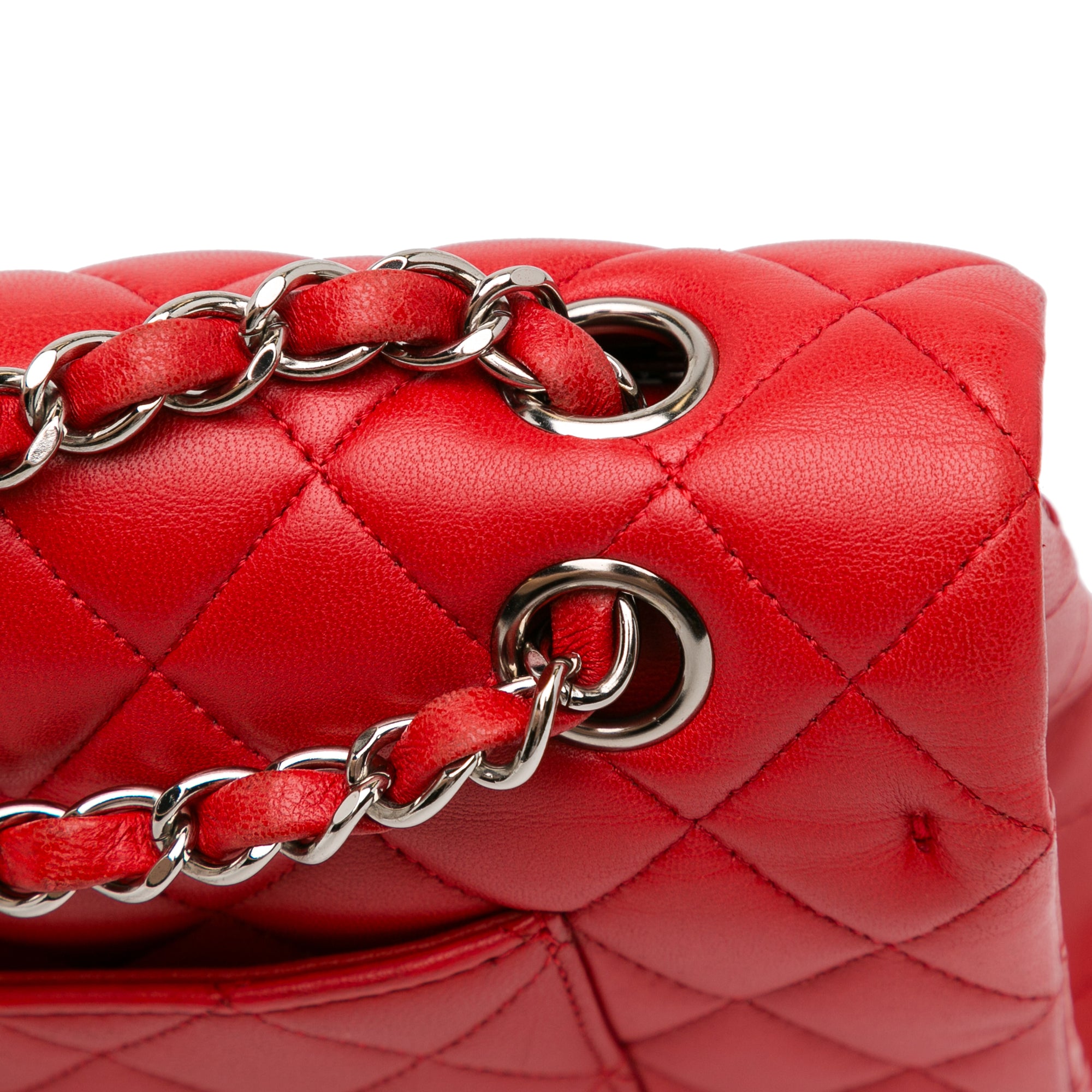Medium Classic Lambskin Double Flap