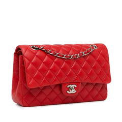 Medium Classic Lambskin Double Flap