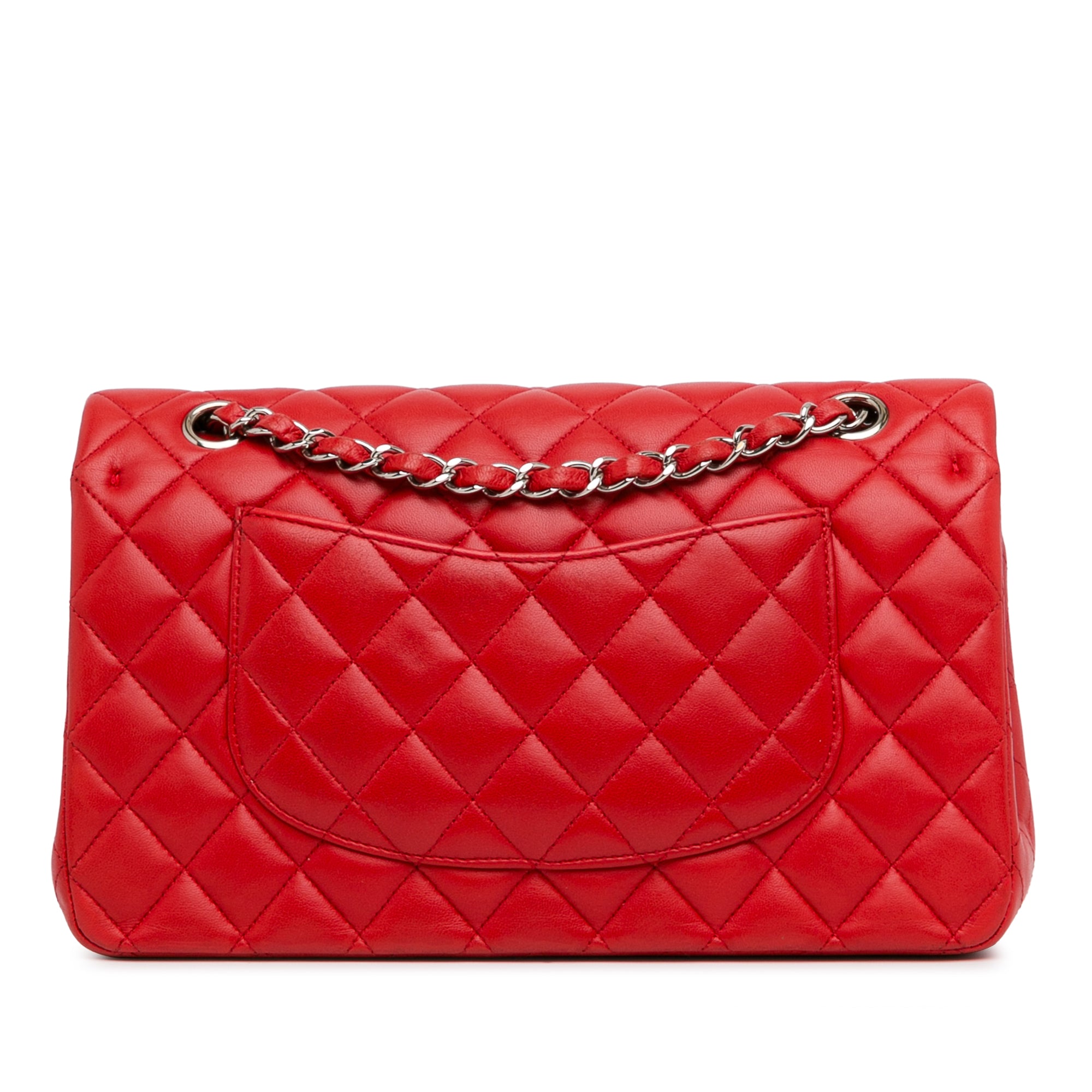 Medium Classic Lambskin Double Flap