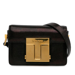 Small T-Clasp Lizard-Embossed Crossbody Bag_0