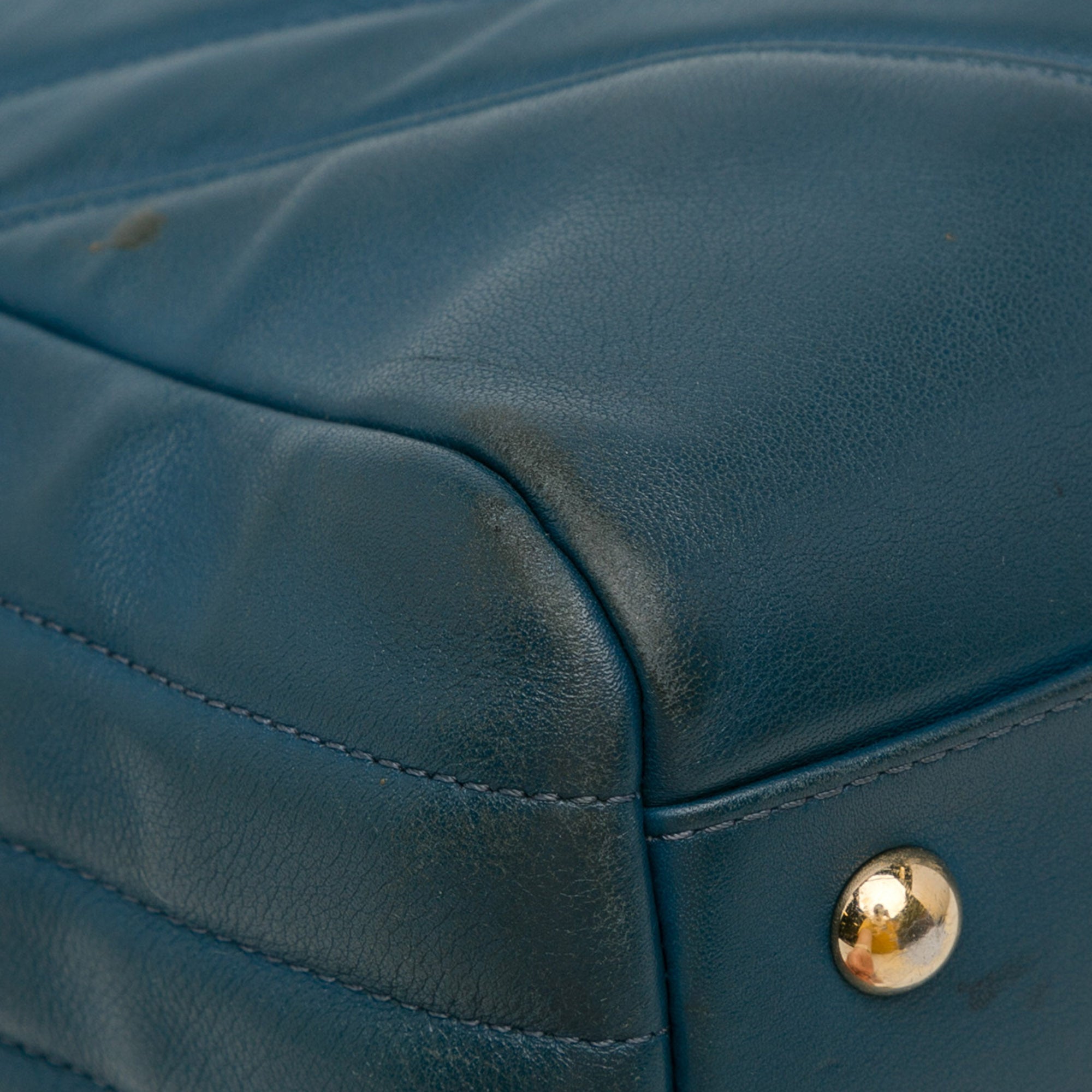 CC Chevron Calfskin Statement Shopping Tote