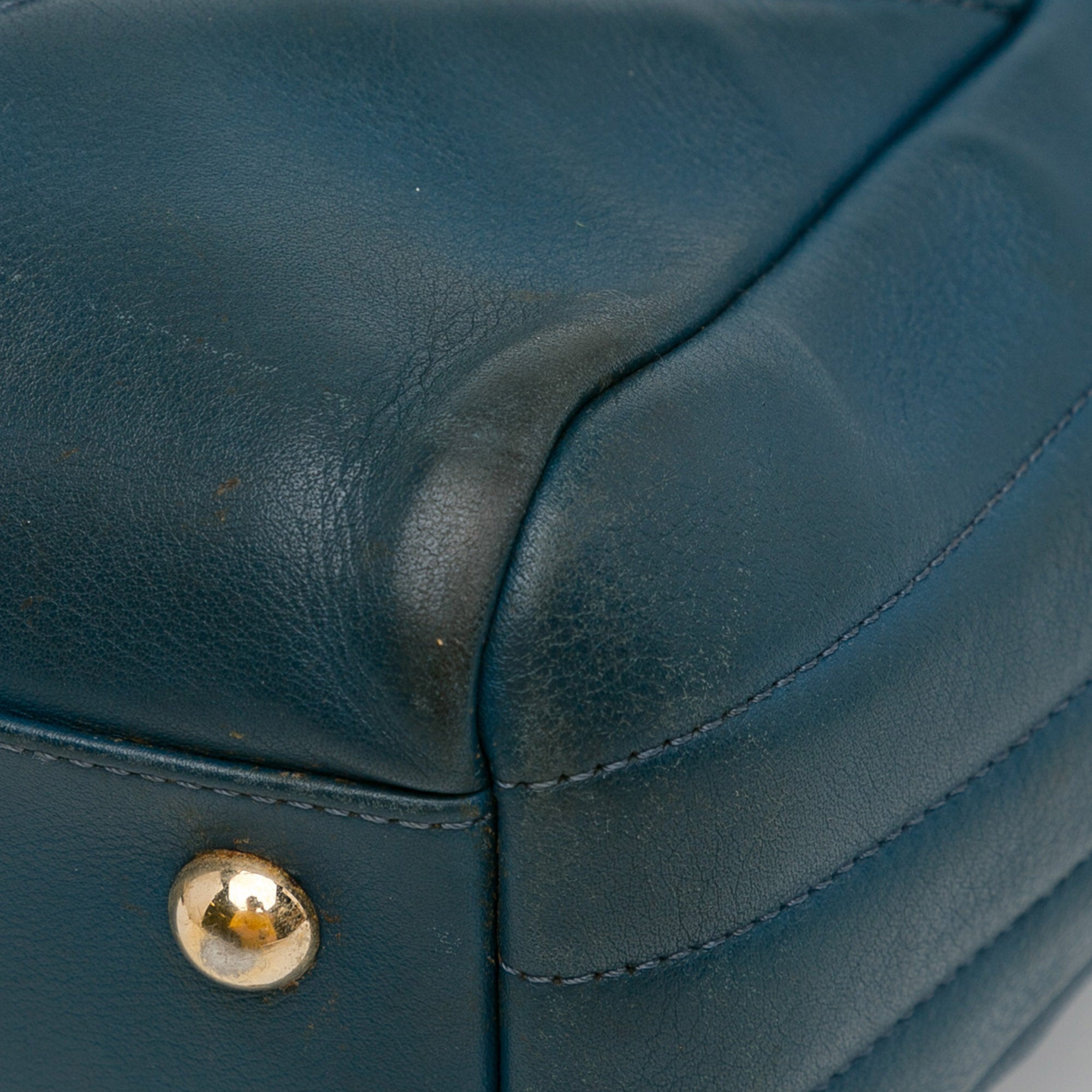 CC Chevron Calfskin Statement Shopping Tote
