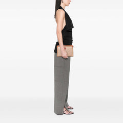 Macadam Coated Canvas Clutch