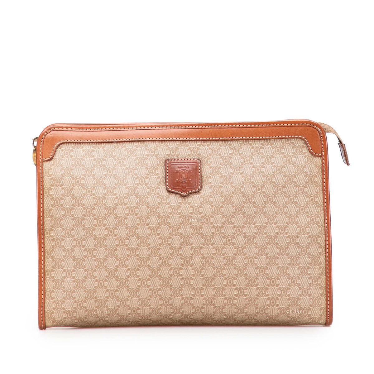 Macadam Coated Canvas Clutch