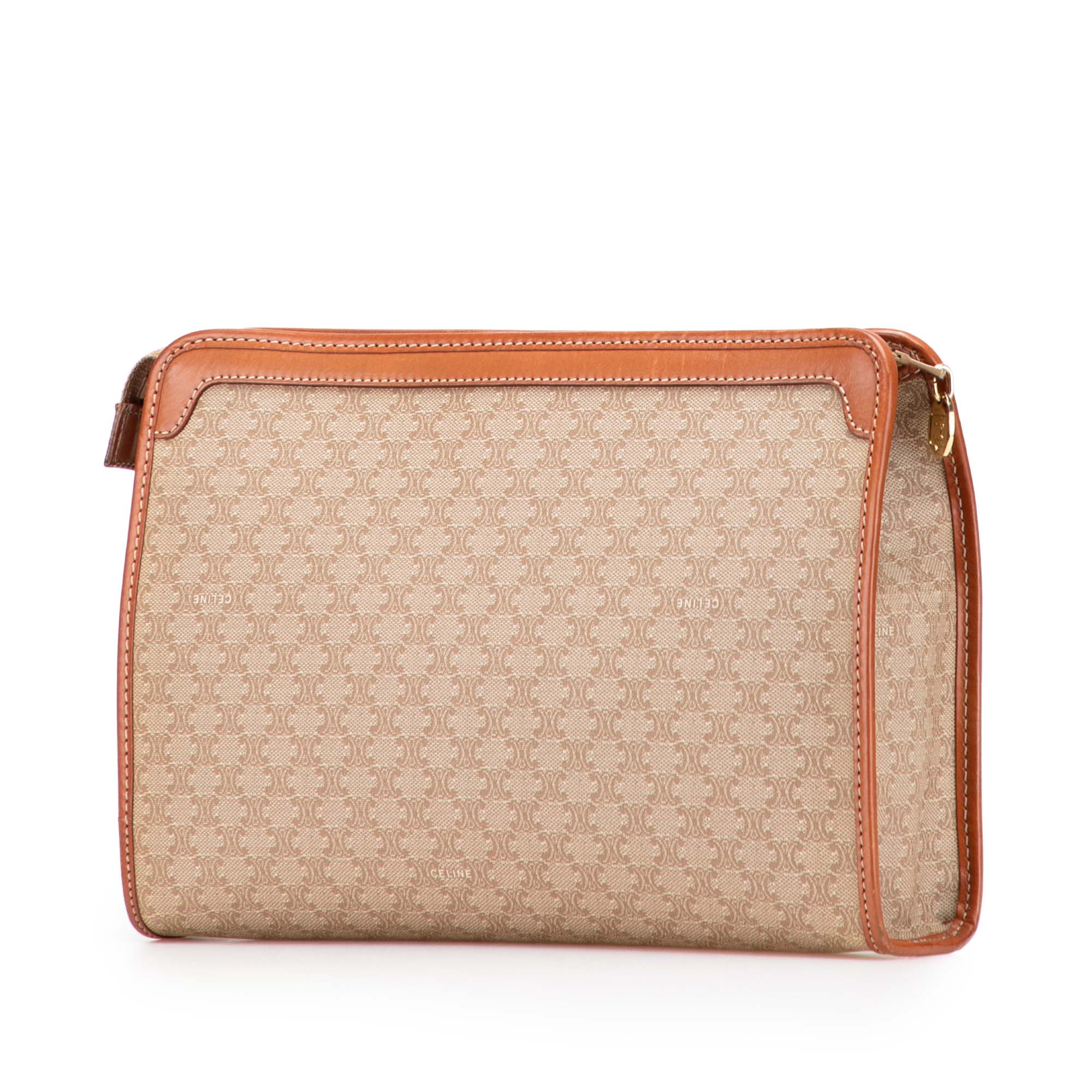 Macadam Coated Canvas Clutch