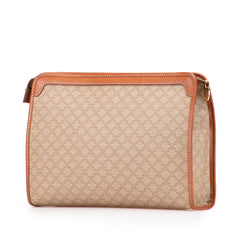 Macadam Coated Canvas Clutch