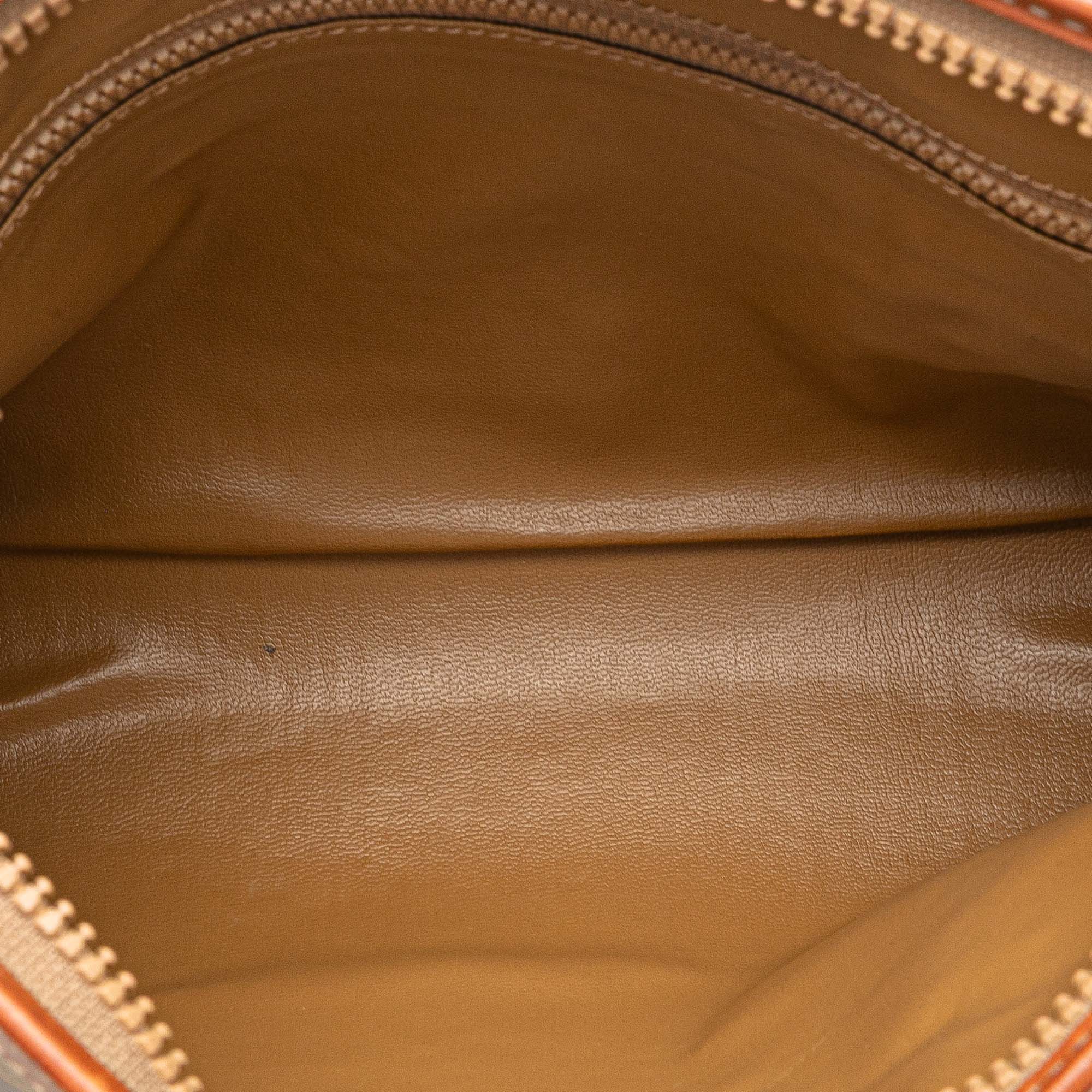 Macadam Coated Canvas Clutch